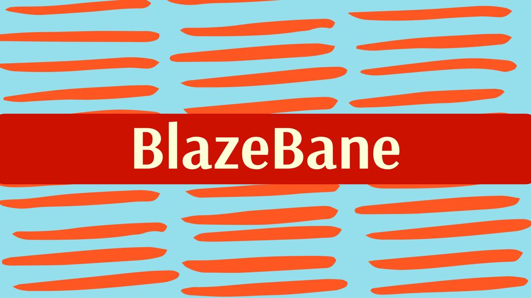 Fiery BlazeBane Brand Promotion with Bold Red and Orange Streaks - Download Free Stock Templates Pikwizard.com