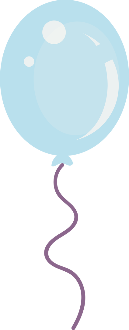 Blue Balloon Isolated on Transparent Background with Copy Space - Download Free Stock Images Pikwizard.com