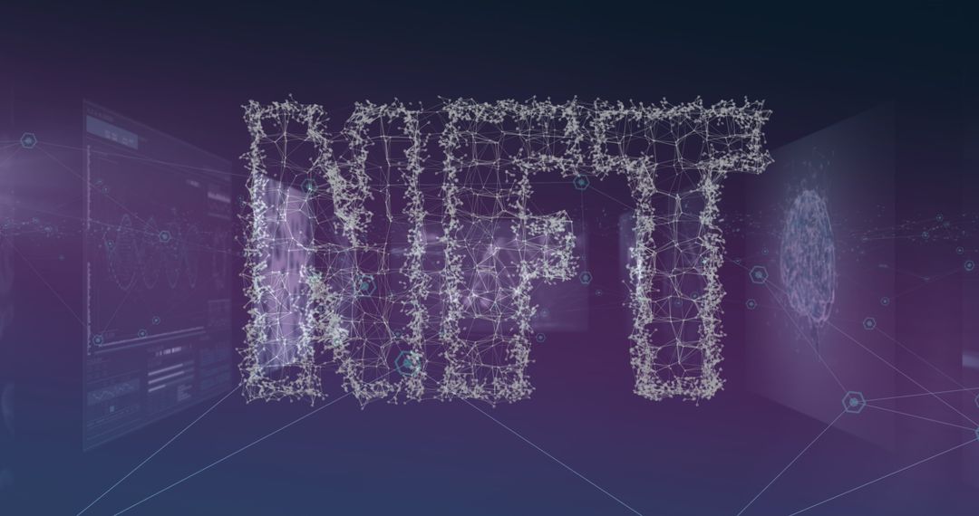 NFT Network Technology with Digital Interface Overlay