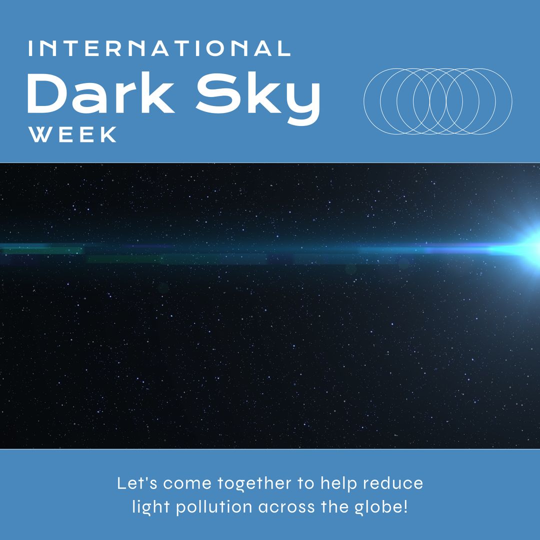 International Dark Sky Week Celebration Poster Design