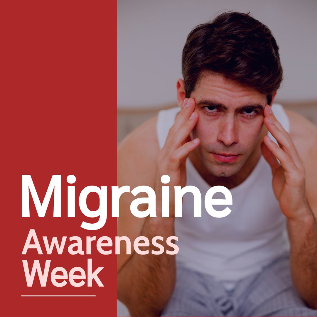 Man Experiencing Migraine for Health Awareness Campaign