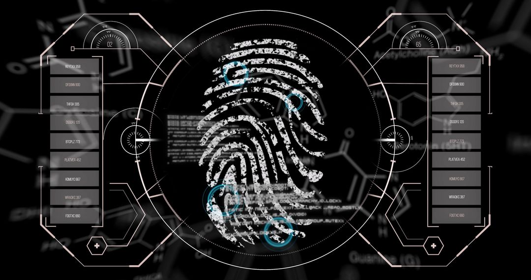 Digital Fingerprint with Chemical Data Overlay