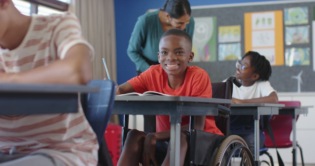 Diverse Students Engaged in Inclusive Classroom Learning