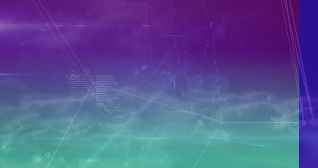 Abstract Tech Network with Digital Connections