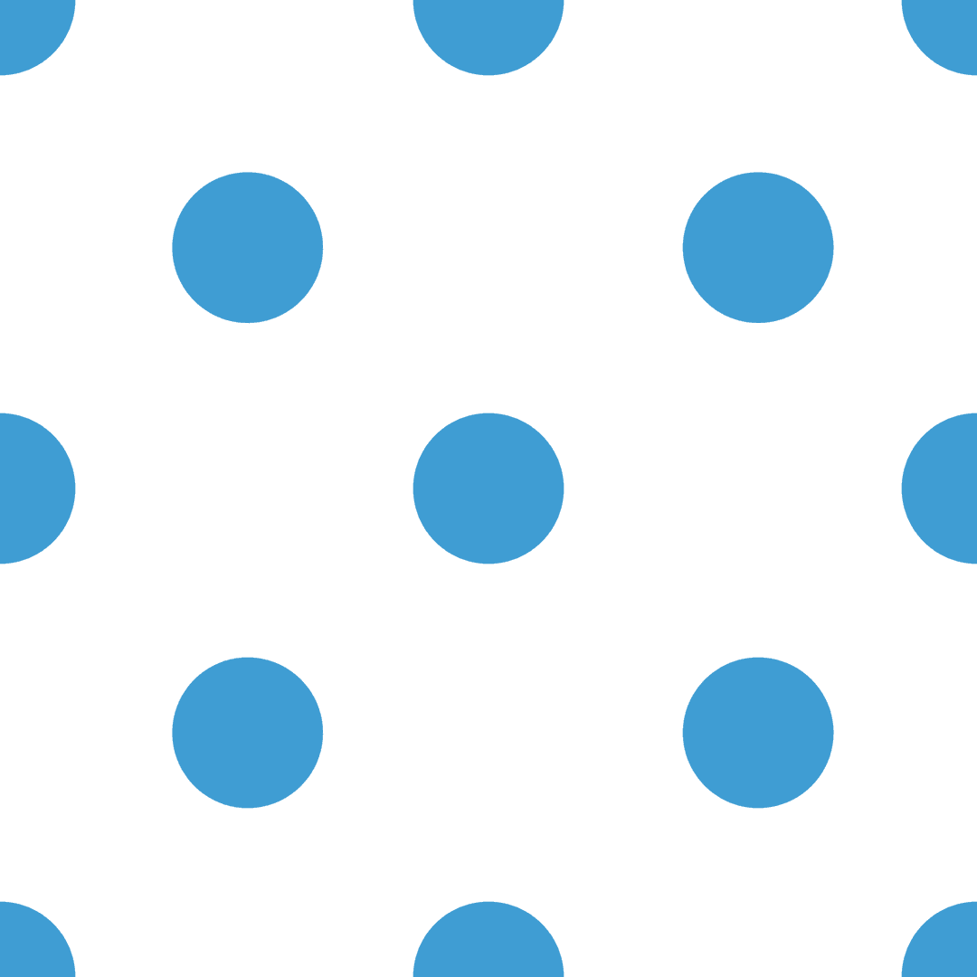 Blue Polka Dot Pattern on Transparent Background Design