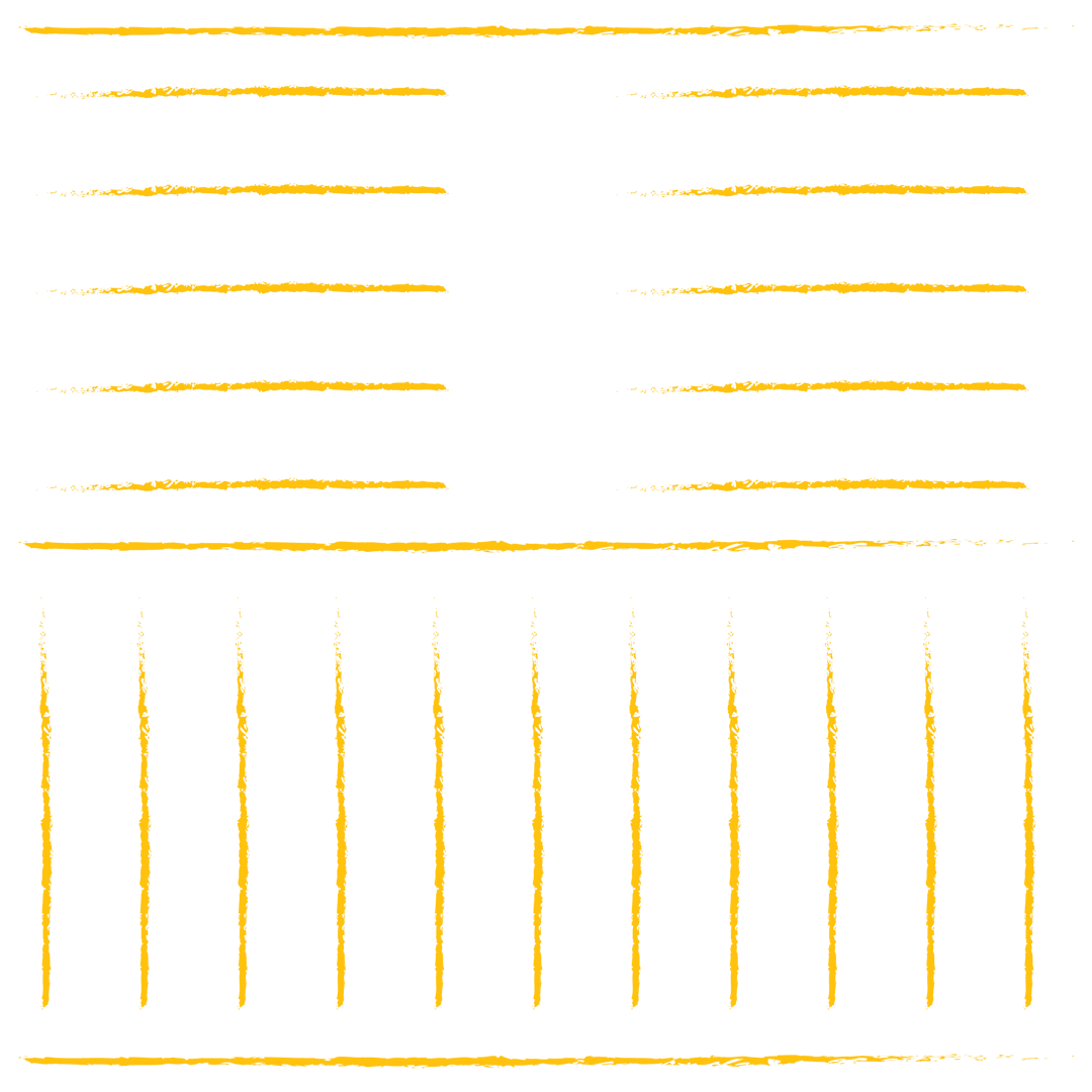 Yellow Stripes on Transparent Background Illustration