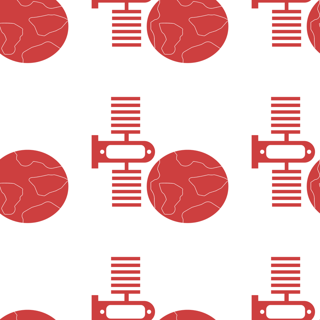 transparent pattern with red satellite and globe motif - Download Free Stock Images Pikwizard.com