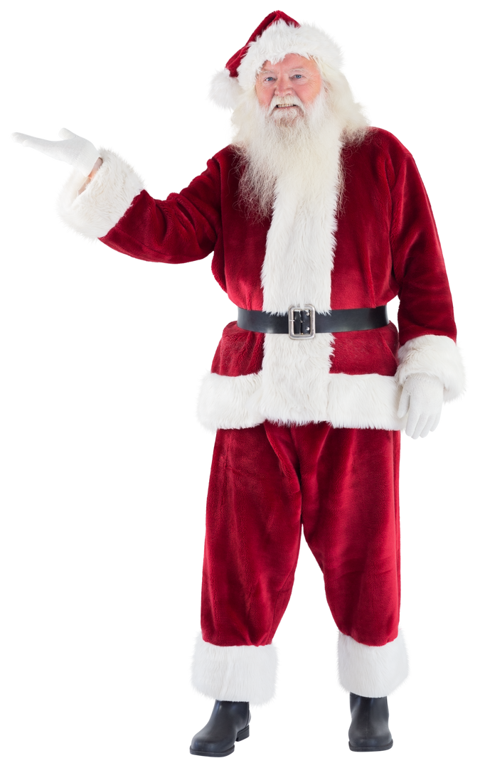 Transparent Santa Claus Showing Something - Download Free Stock Images Pikwizard.com