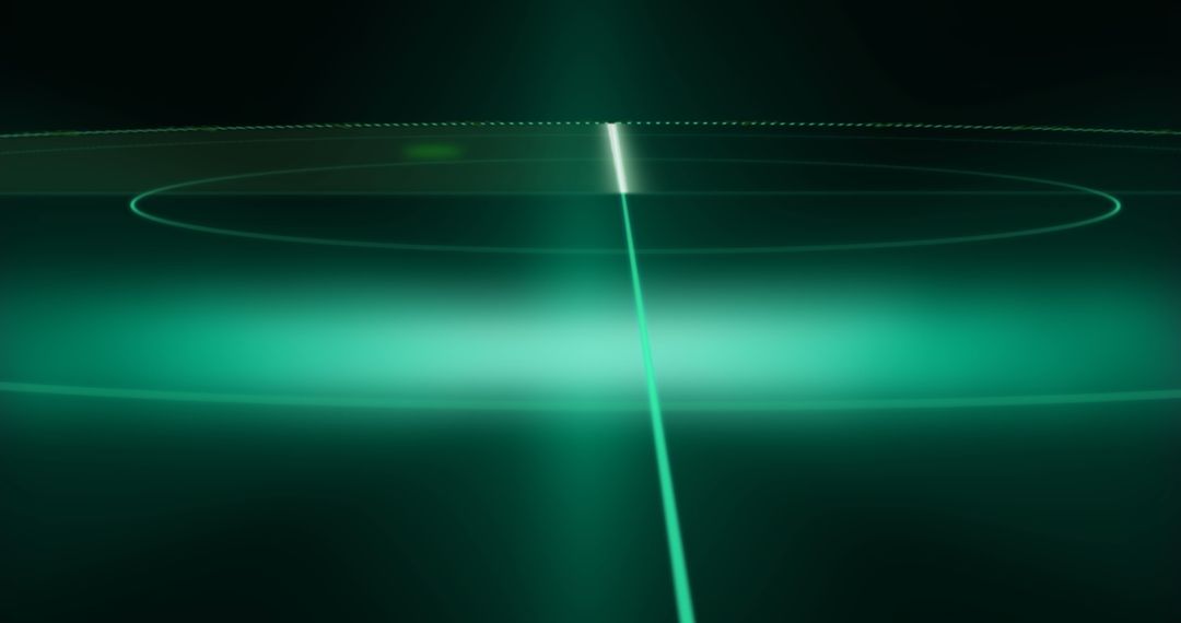Futuristic Green Scanning Scope with Digital Lines