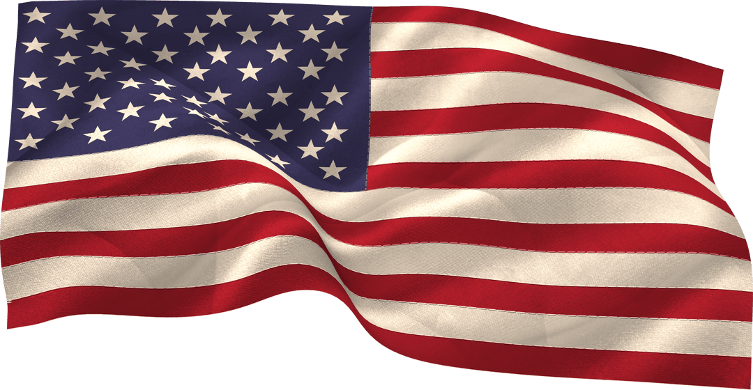 Transparent American Flag Waving with Significance