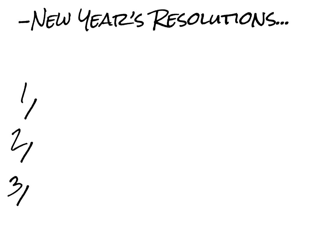 New Year Resolutions Text Transparent PNG