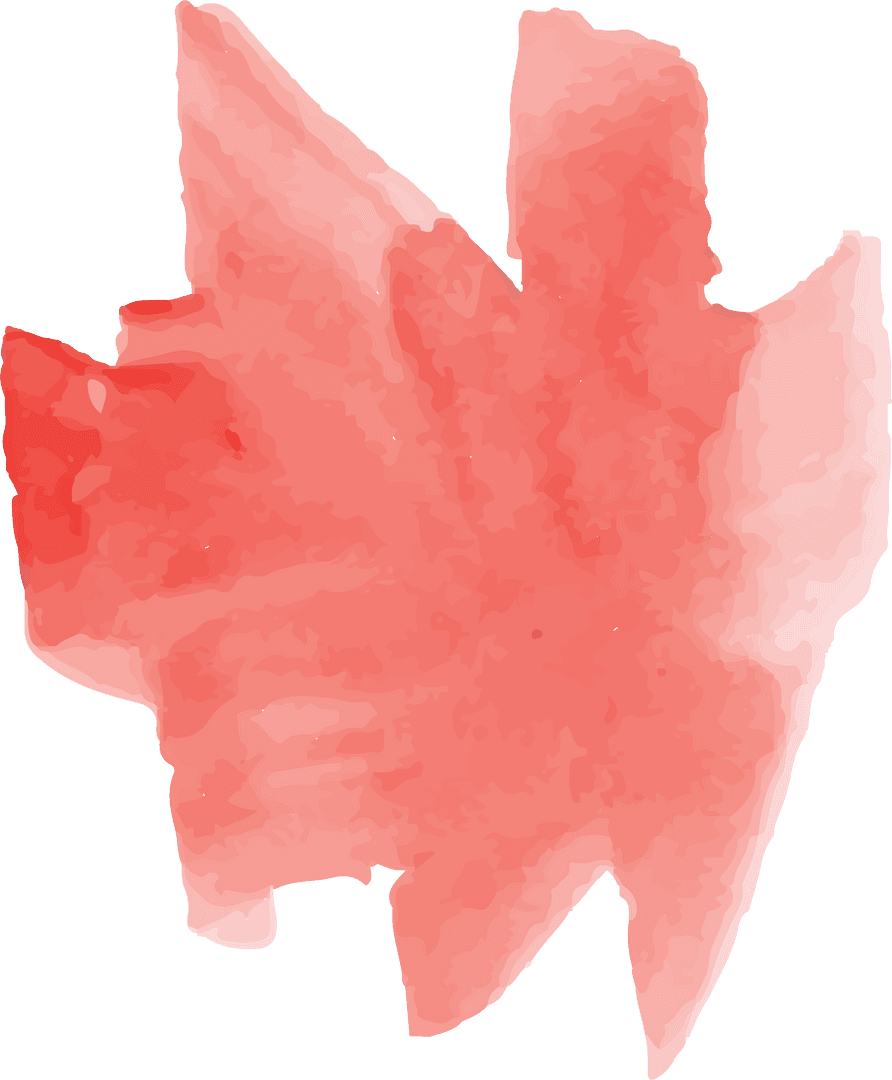 Abstract Transparent Watercolor Pink Blot