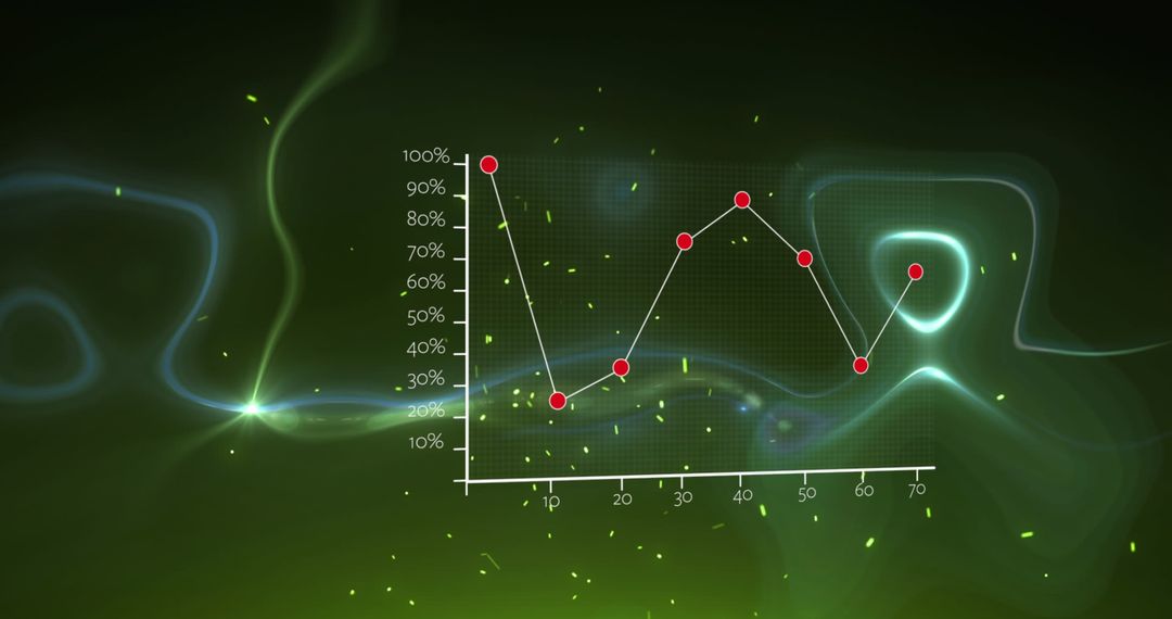 Data Analysis with Digital Waves and Light Accents