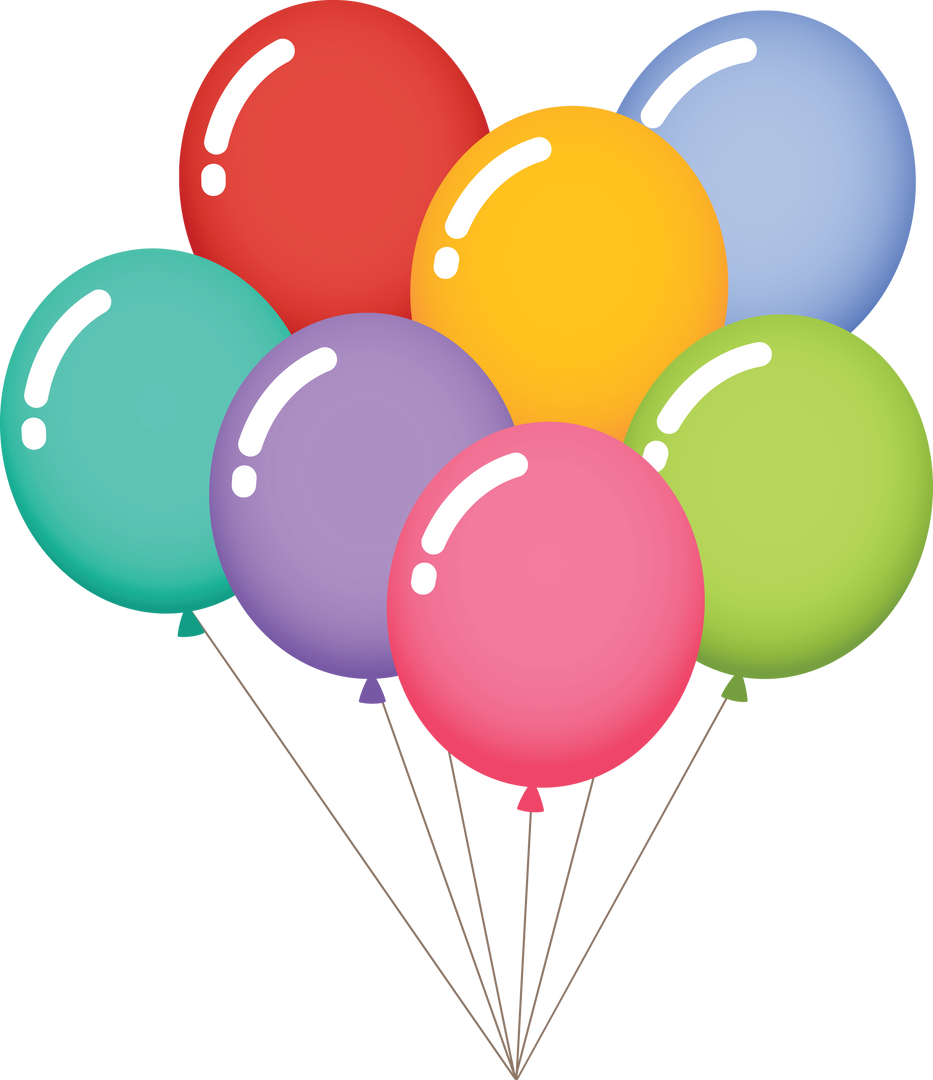 Colorful Balloons on Transparent Background - Download Free Stock Images Pikwizard.com