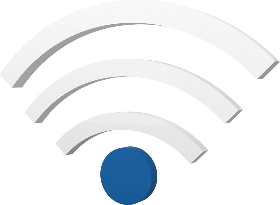 Stylized Transparent WiFi Icon Signal Wave Illustration - Download Free Stock Images Pikwizard.com