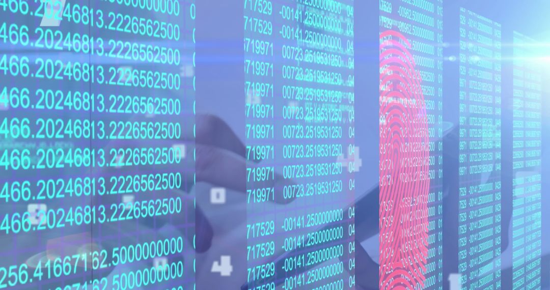 Biometric Fingerprints and Digital Data Processing with Tablet