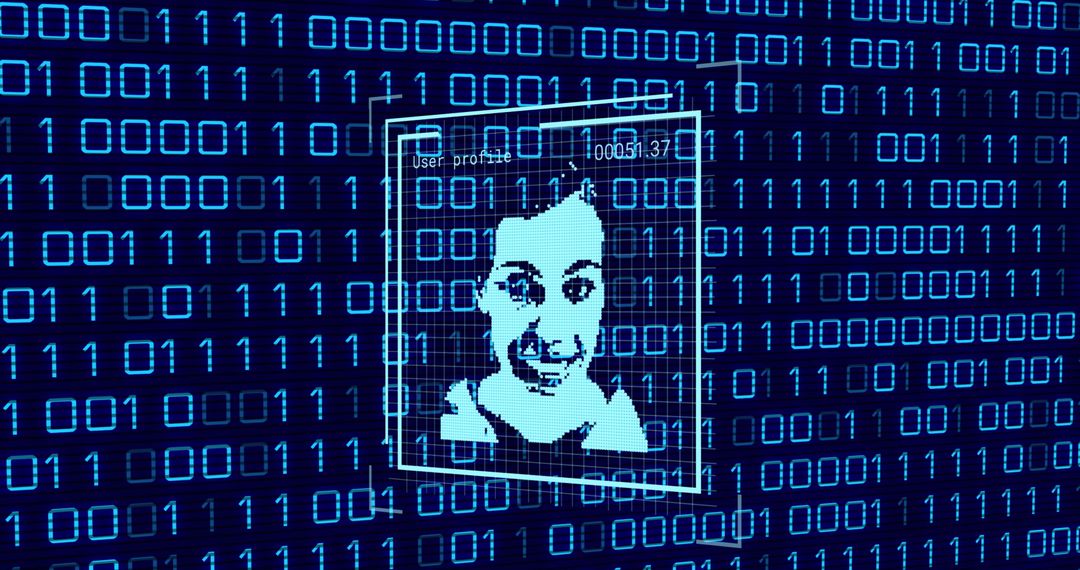 Facial Recognition and Digital Identity Concept