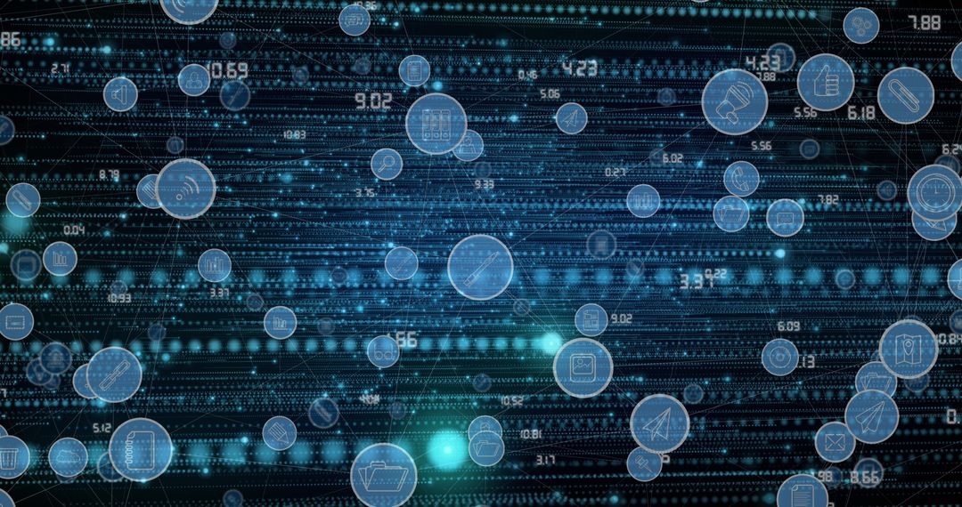 Digital Network Connections and Technology Background