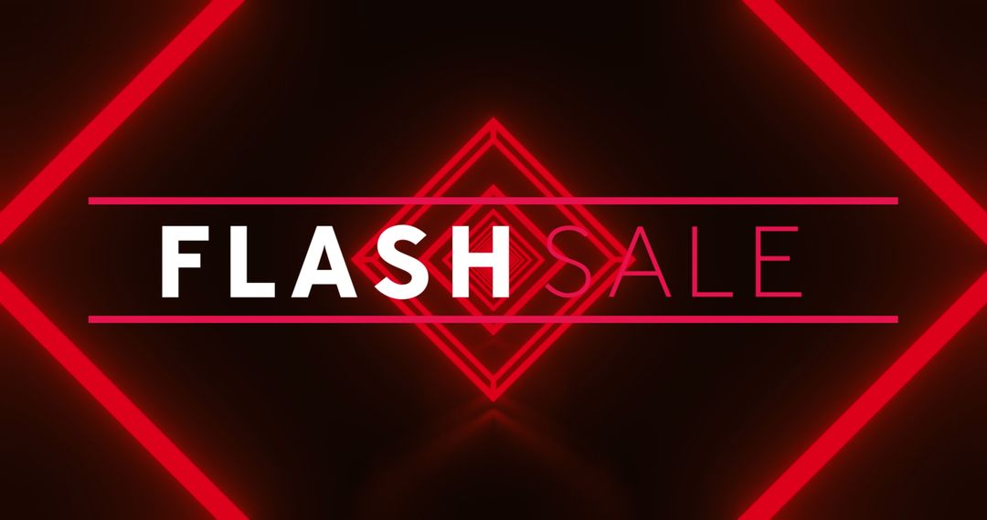 Dynamic Flash Sale Neon Sign Display