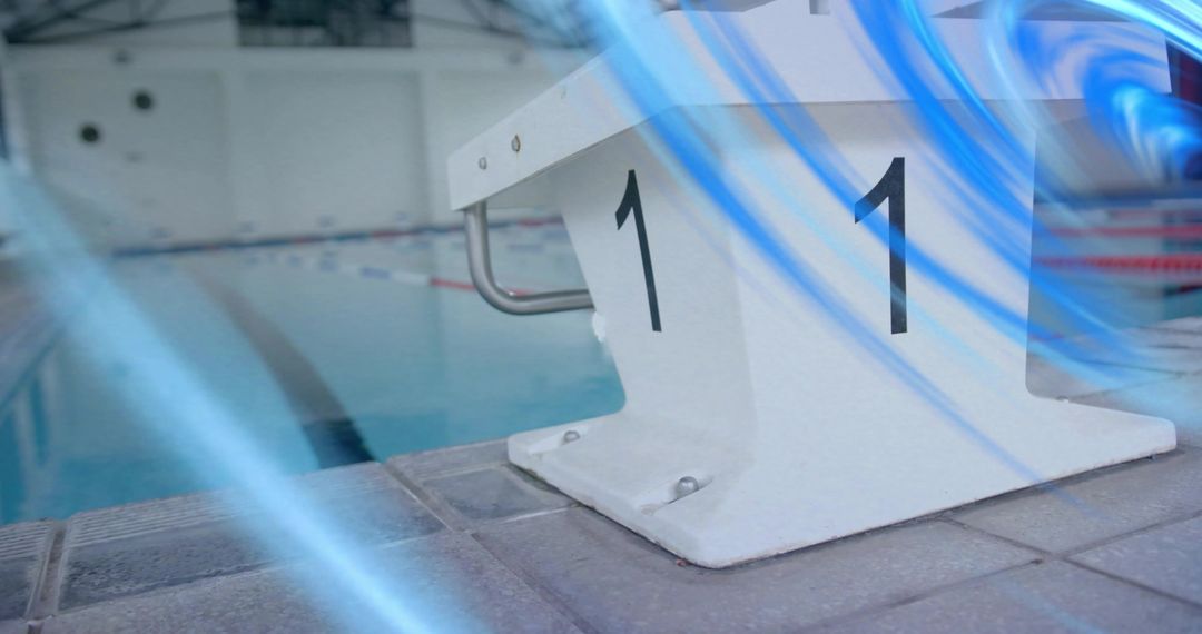 Dynamic Starting Block Labeled for Aquatic Competitions