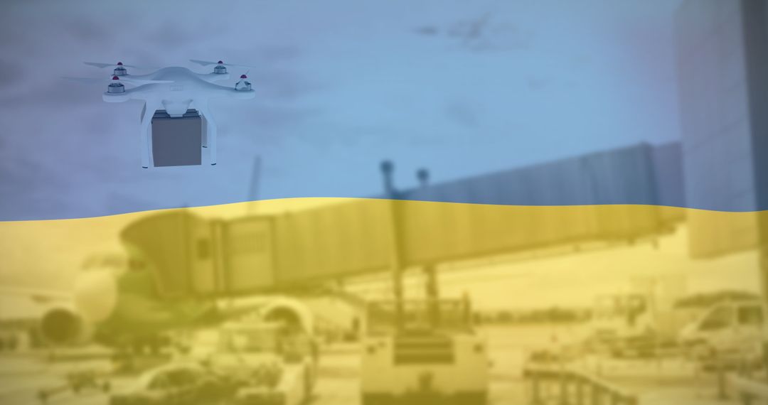 Drone Technology Overlapping Ukraine Crisis Imagery