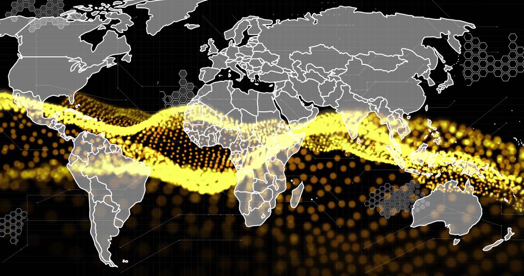 Global Digital Connectivity with Data Flow Visualization