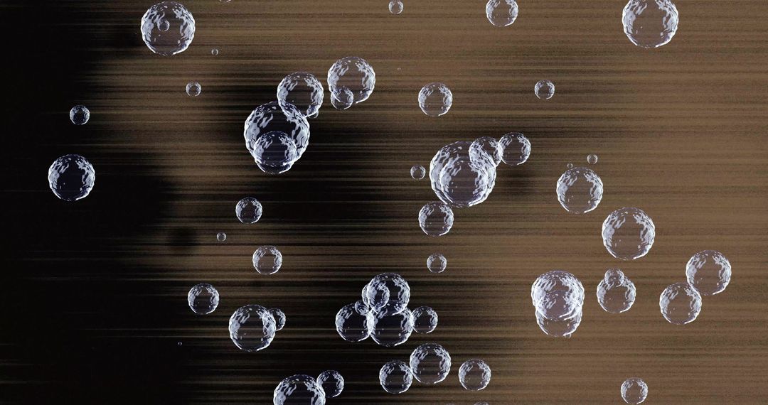 3D Floating Bubbles with Light Dispersion Patterns
