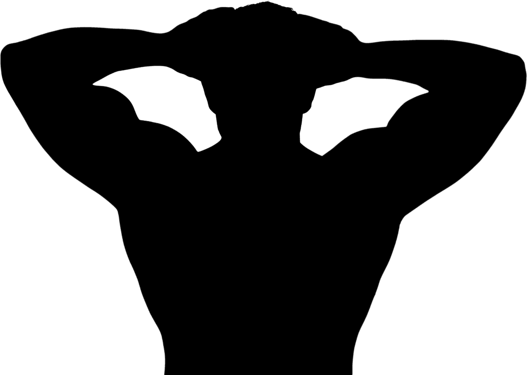 Transparent Silhouette of Rugby Player Standing Confidently