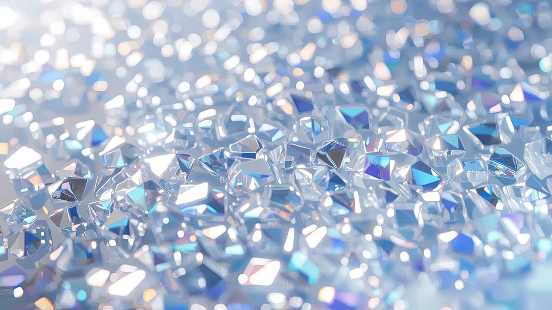 Luxury Faceted Crystals Sparkling with Elegance and Sophistication