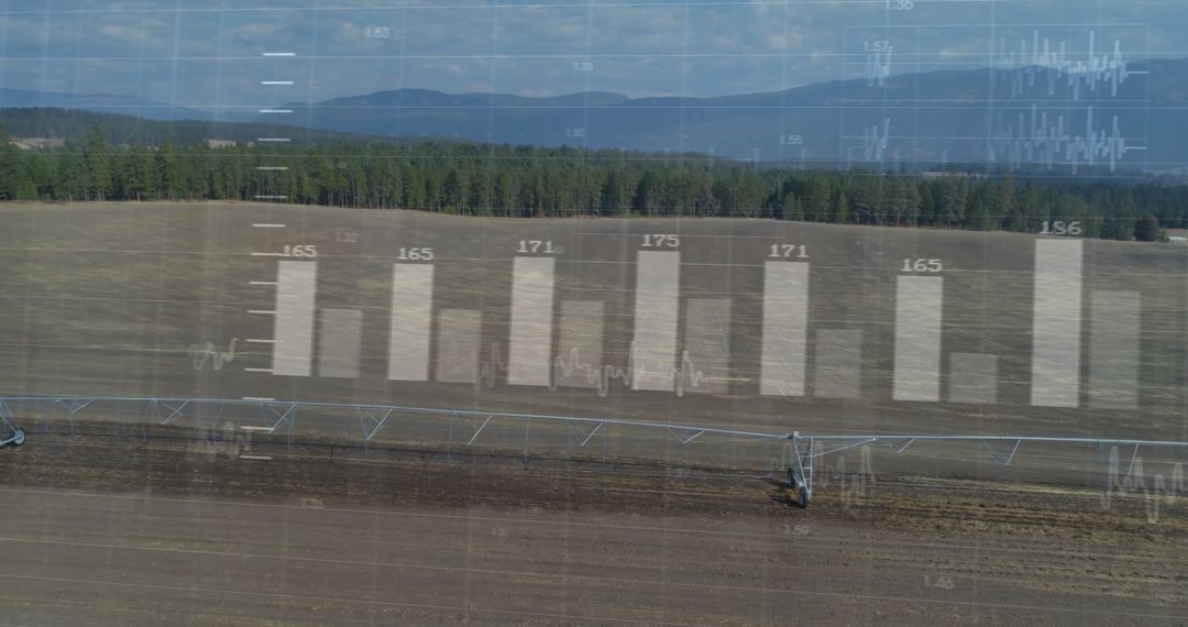 Precision Farming: Center Pivot Irrigation with Data Overlay