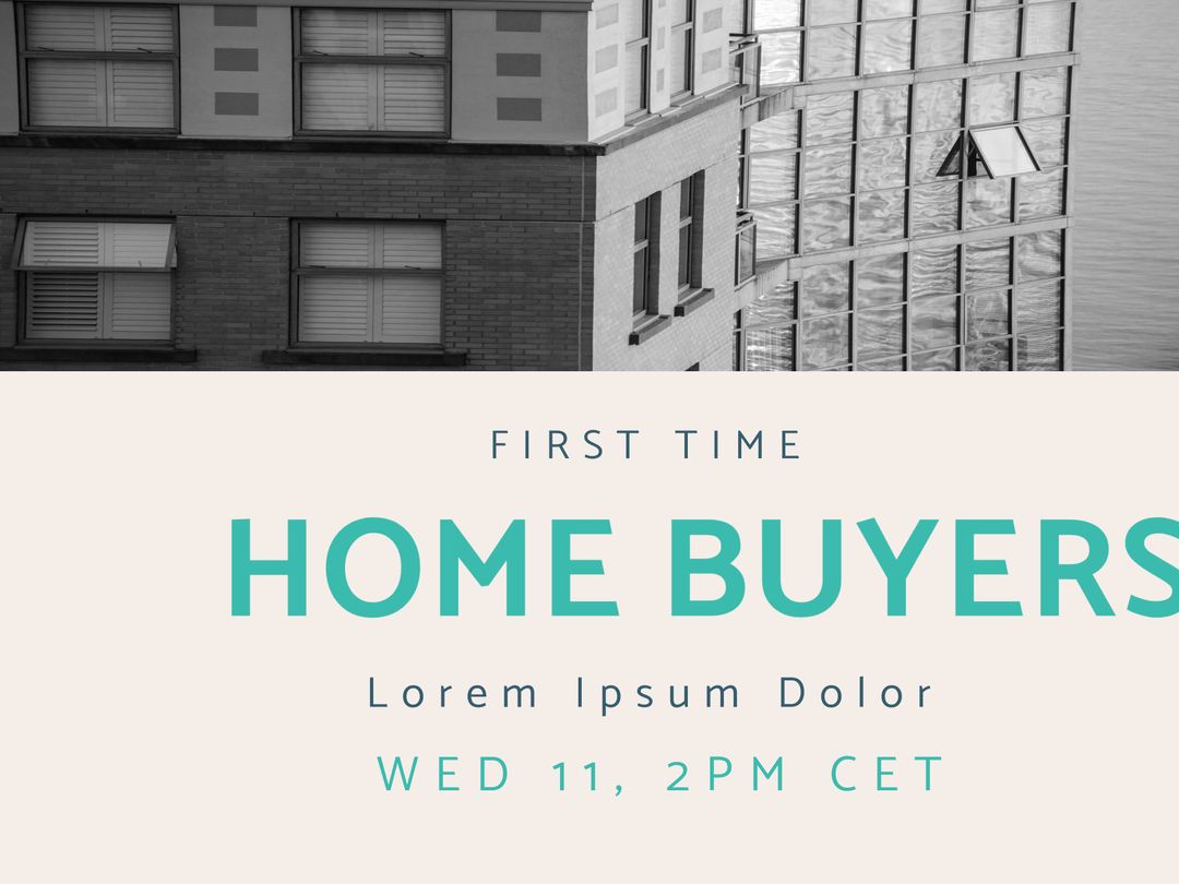 Real Estate Seminar for First-Time Home Buyers Event Flyer