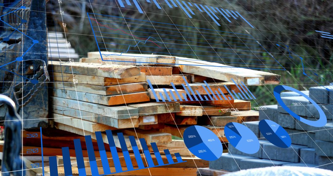 Digital Interface of Engineering Data Over Construction Site - Free Images, Stock Photos and Pictures on Pikwizard.com
