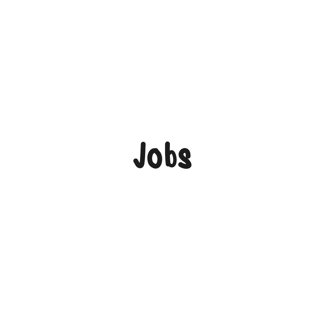 Black Jobs Text Transparent Vector Graphic