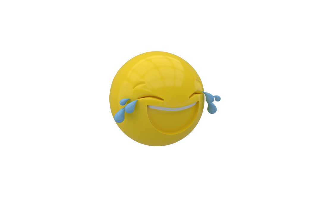 3D Transparent Laughing Emoji Crying Tears of Joy - Download Free Stock Images Pikwizard.com