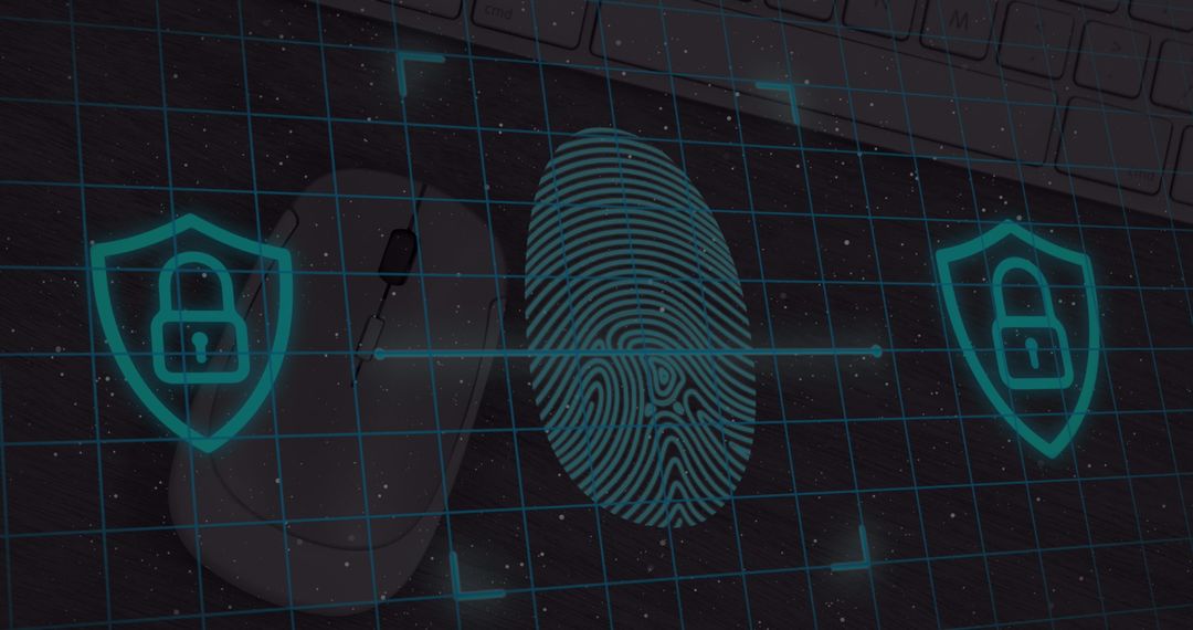Biometric Fingerprint Authentication Security Concept