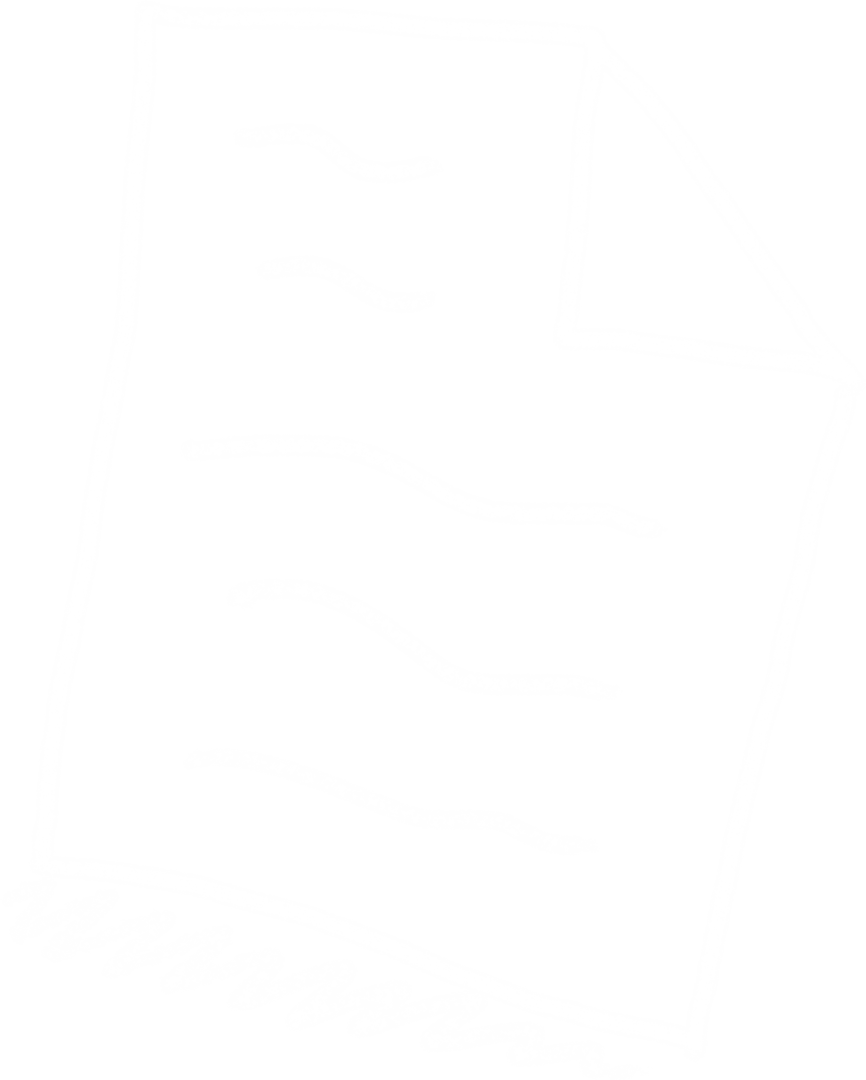 White Document Icon with Transparent Background for Business Concepts