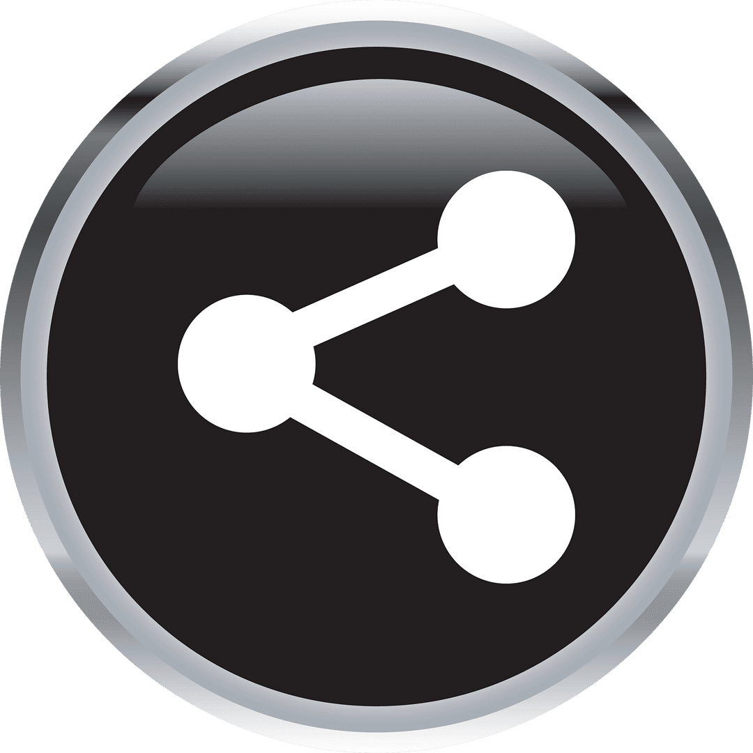 Transparent Background Share Icon for Social Media Integration