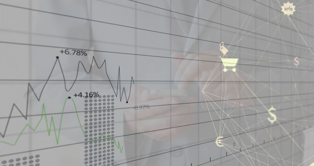 Businessman Analyzing Financial Data Technology Interface