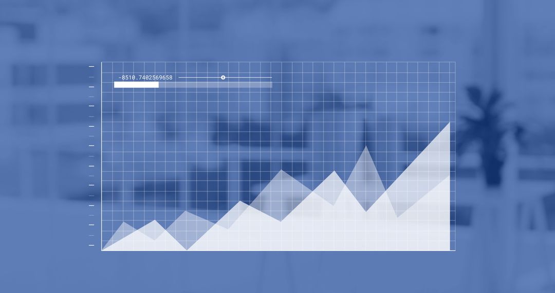 Innovative Data Visualization in Blue Gradient Background