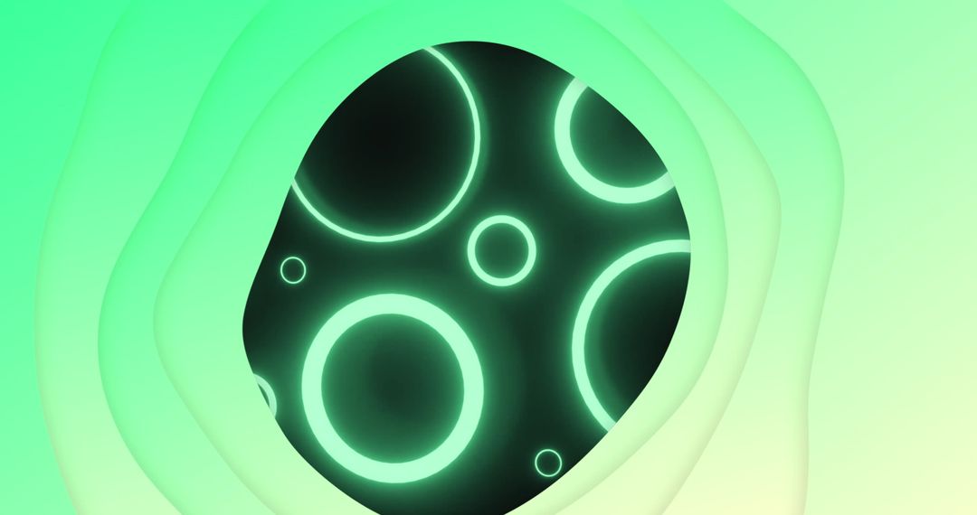 Dynamic Abstract Circular Patterns on Vibrant Background