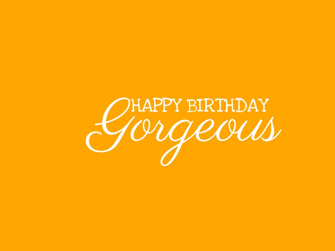 Elegant Happy Birthday Gorgeous Script Design - Download Free Stock Templates Pikwizard.com