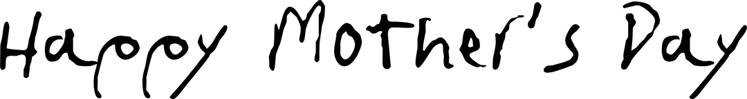 Transparent Happy Mother's Day Text Design Greeting