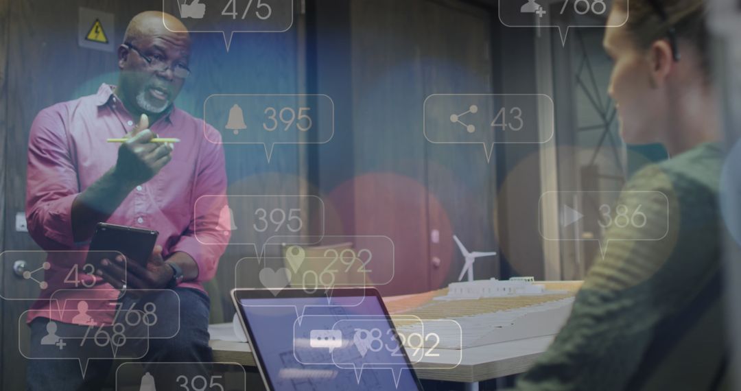 Collaboration on Digital Financial Analysis in Modern Office