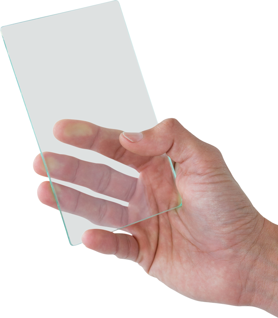 Hand Holding Futuristic Transparent Glass Interface - Download Free Stock Images Pikwizard.com