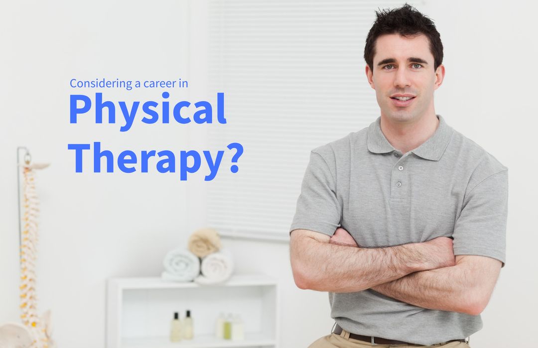 Confident Professional Promoting Physical Therapy Career Education - Download Free Stock Templates Pikwizard.com