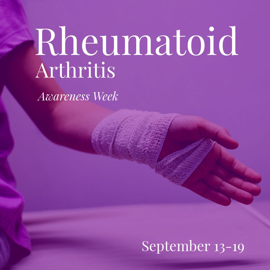 Rheumatoid Arthritis Awareness Week with Bandaged Hand