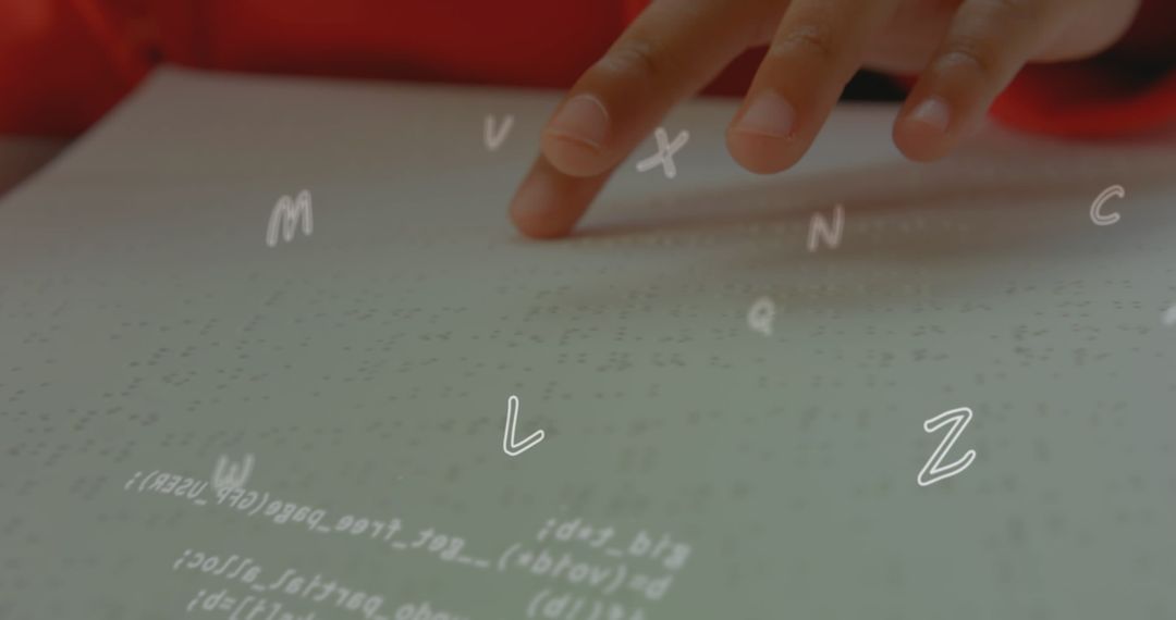 Digital Data Overlay with Braille Communication