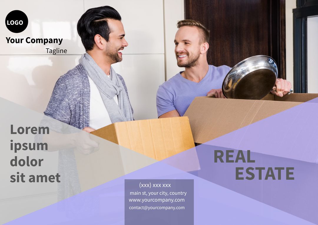 Happy Couple Moving into New Home Inspiring Fresh Start