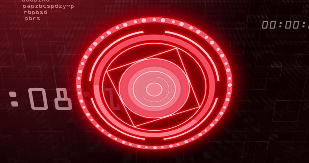 Digital hud interface scanning binary code data flow