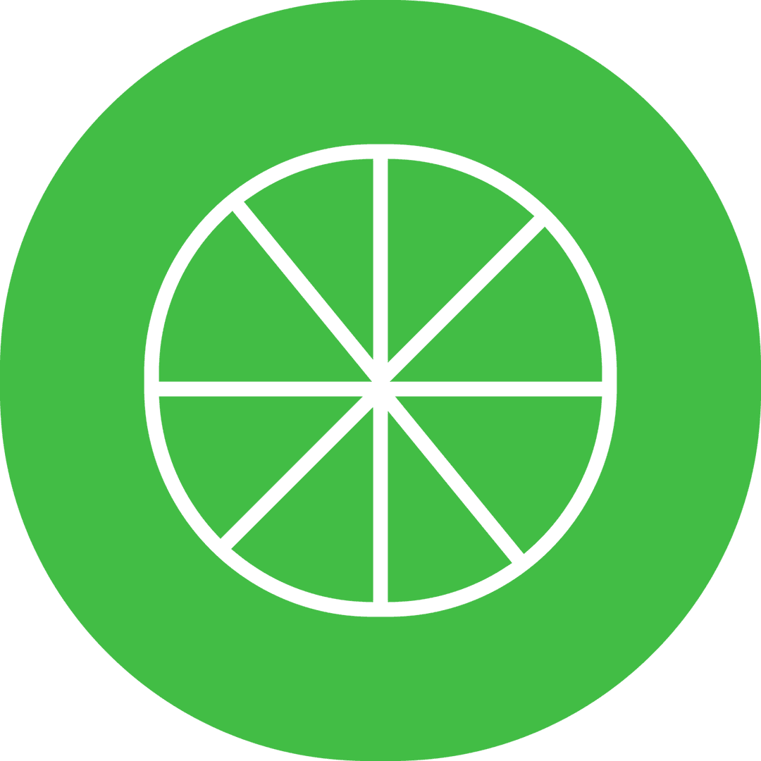 Transparent Green Circle with Geometric Pattern Vector